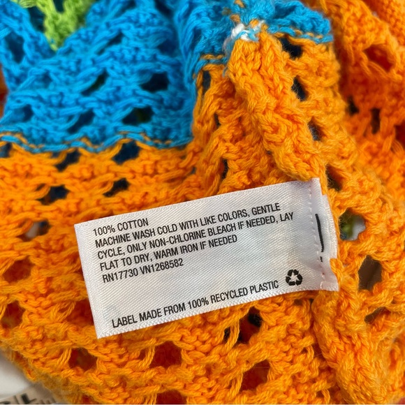 SOLD - Wild Fable Knit Multi Color Sweater Square Neck Stripe Women’s XL - Picture 10 of 10